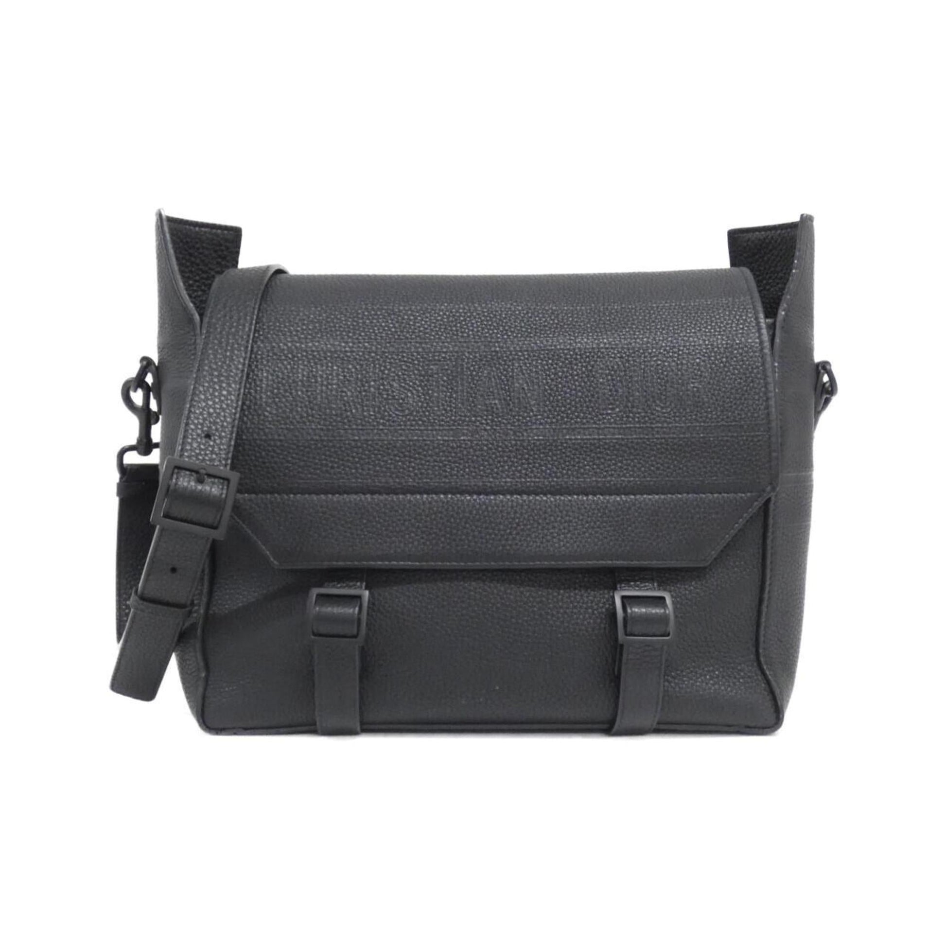 Dior Handbag Christian Shoulder Bag 29 Leather Black