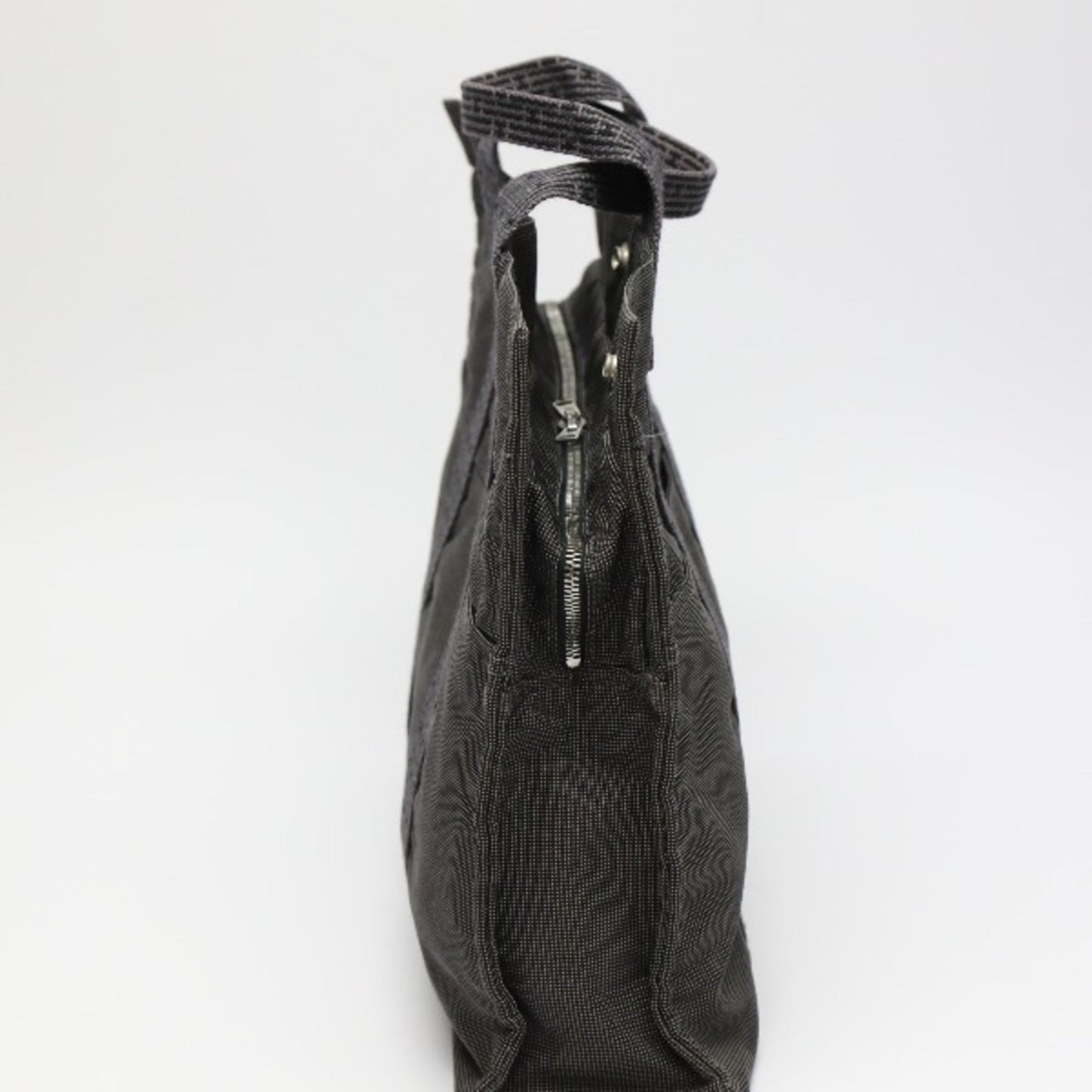 Hermes Tote Bag Canvas Gray Tote Bag 38