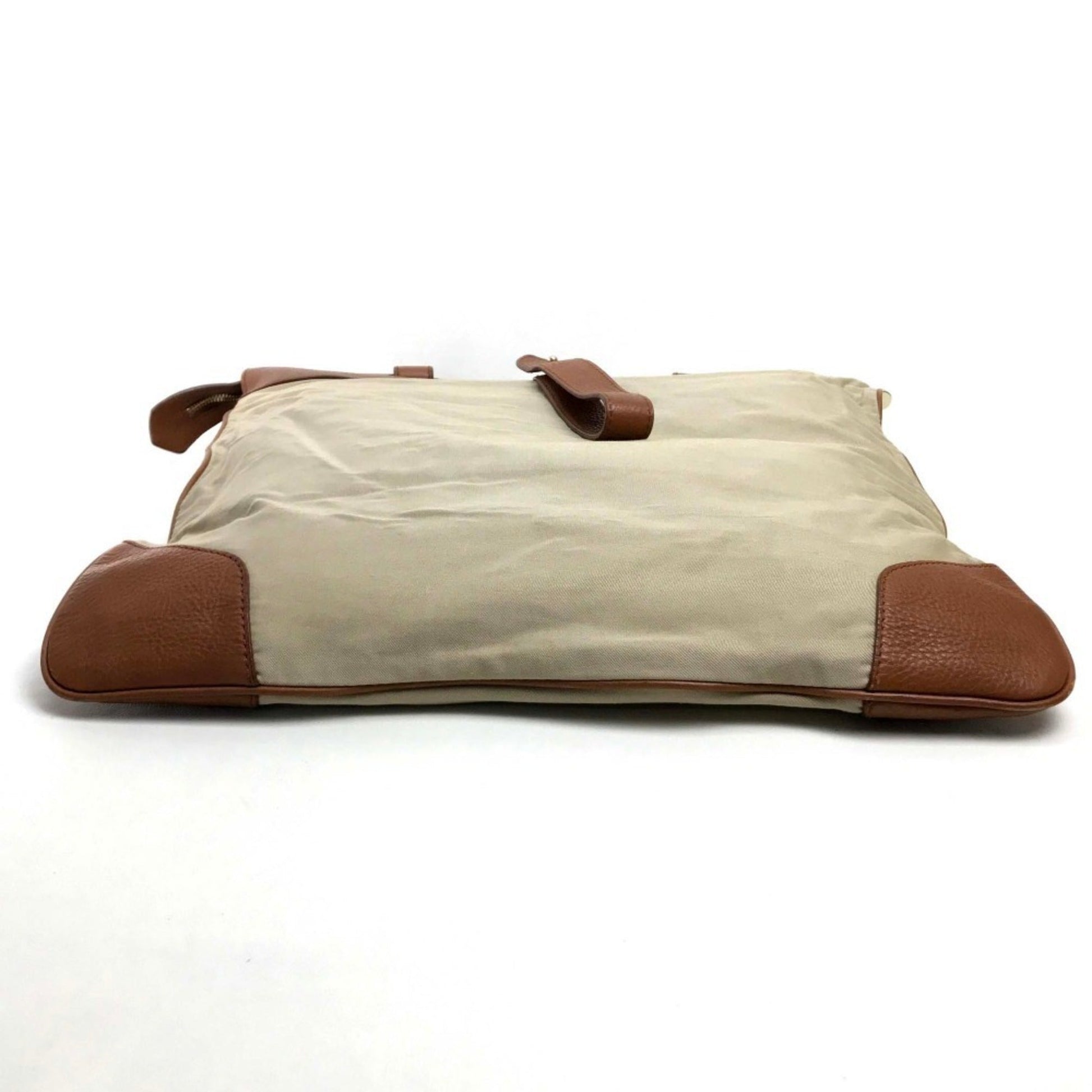 Burberry Tote Bag Leather Canvas Brown Tote Bag 2
