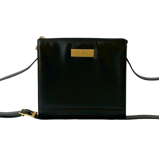 Dior Handbag Christian Pochette Shoulder Bag 6 Leather Black