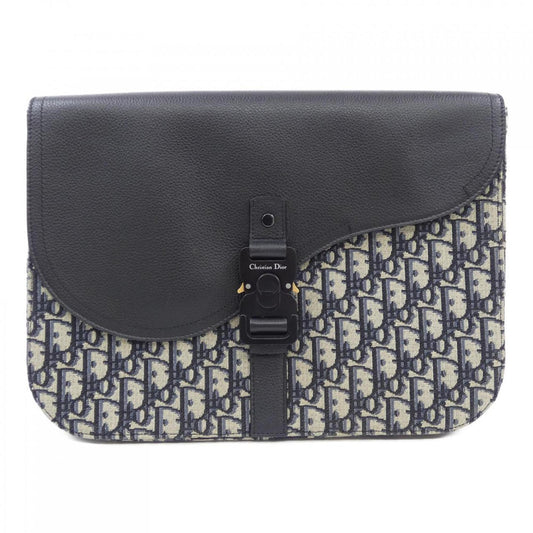 Dior Handbag Christian Black Beige Blue