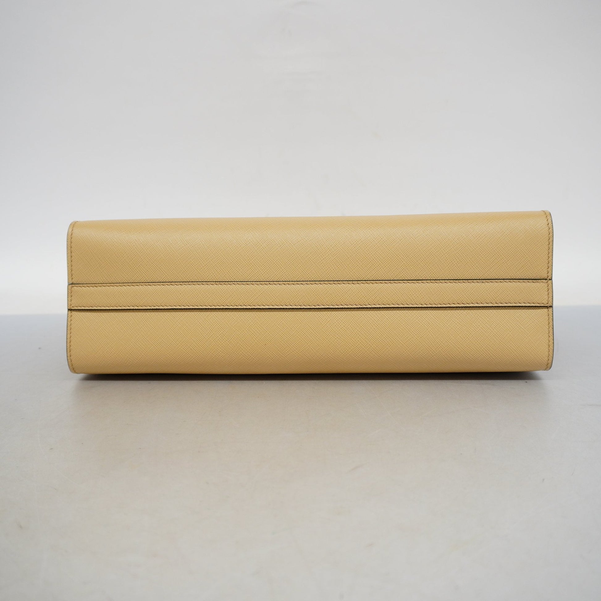 Prada 2Way Bag Leather Metal Saffiano Travel Bag