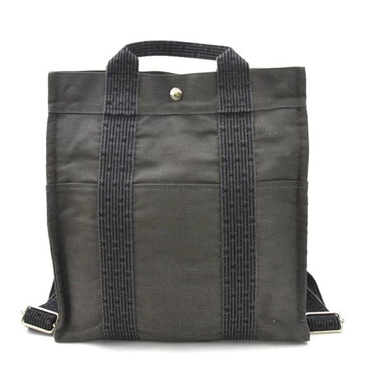 Hermes Dark Backpack Canvas Gray