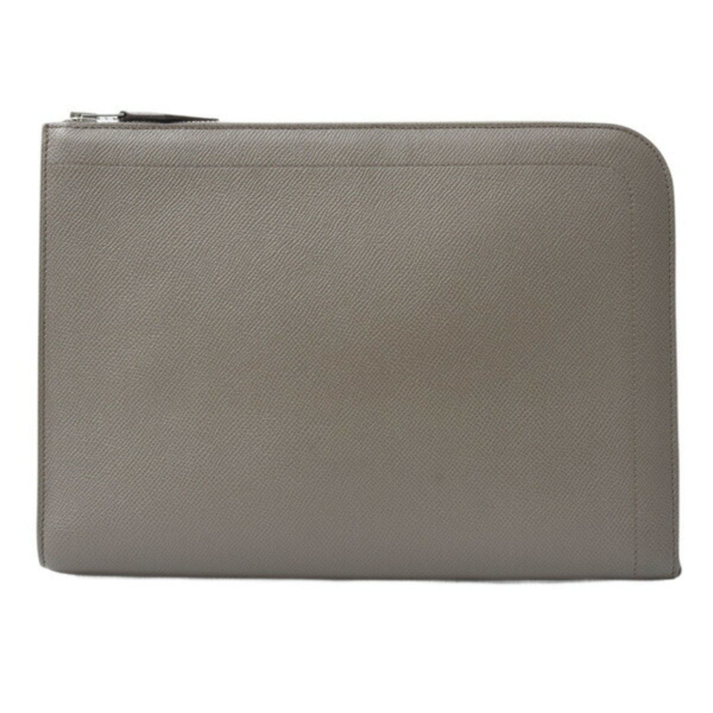 Hermes Kara Epsom Clutch Bag Leather Gray