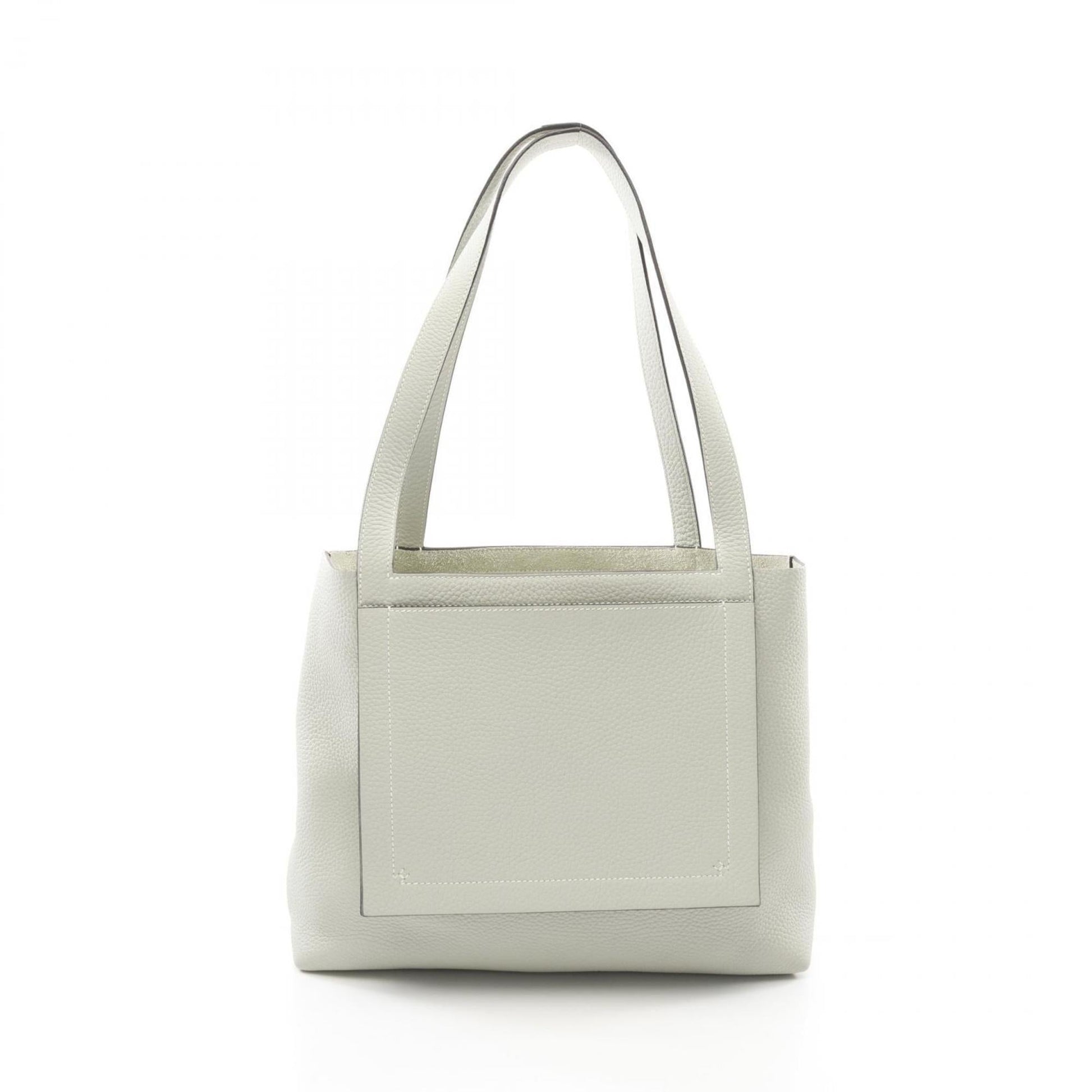 Hermes Taurillon Clemence Tote Bag Leather Green