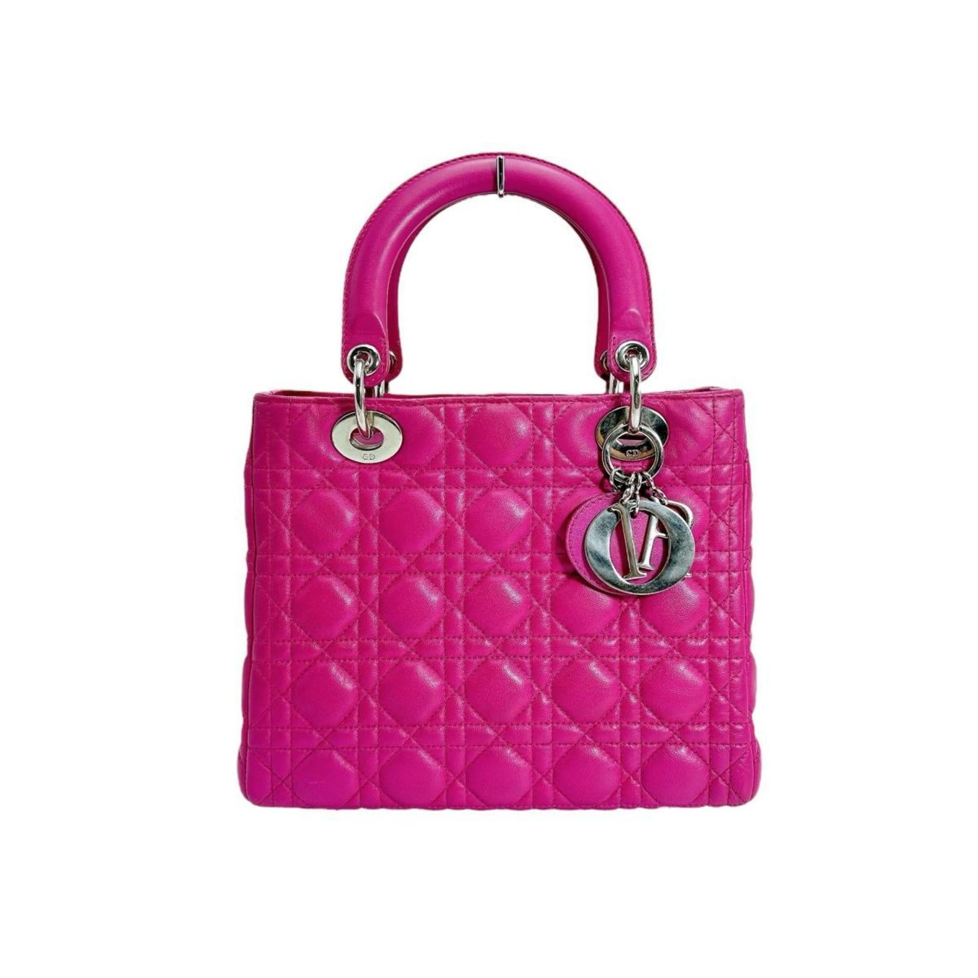 Dior Handbag Christian Shoulder Bag 10 Leather Pink