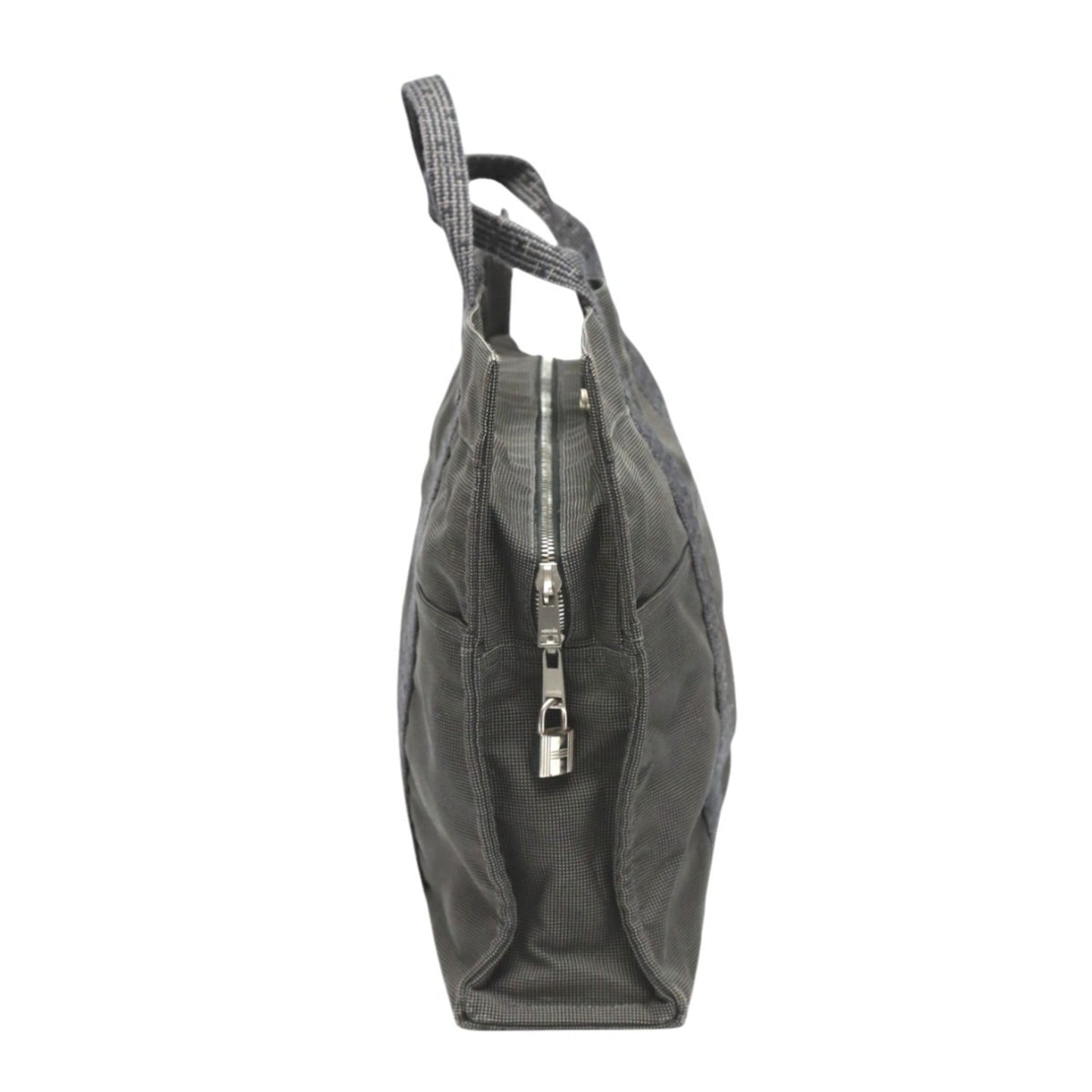 Hermes Her Line Tote Bag Canvas Gray Tote Bag 23