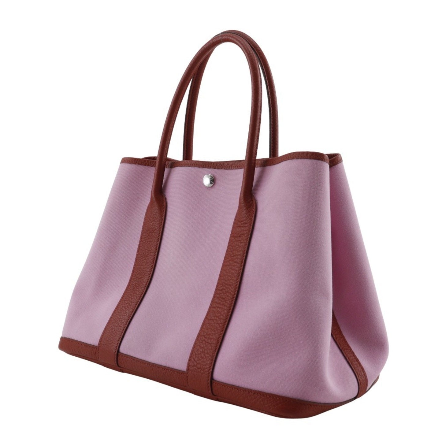 Hermes Color Toile Officier Tote Bag Red Pink