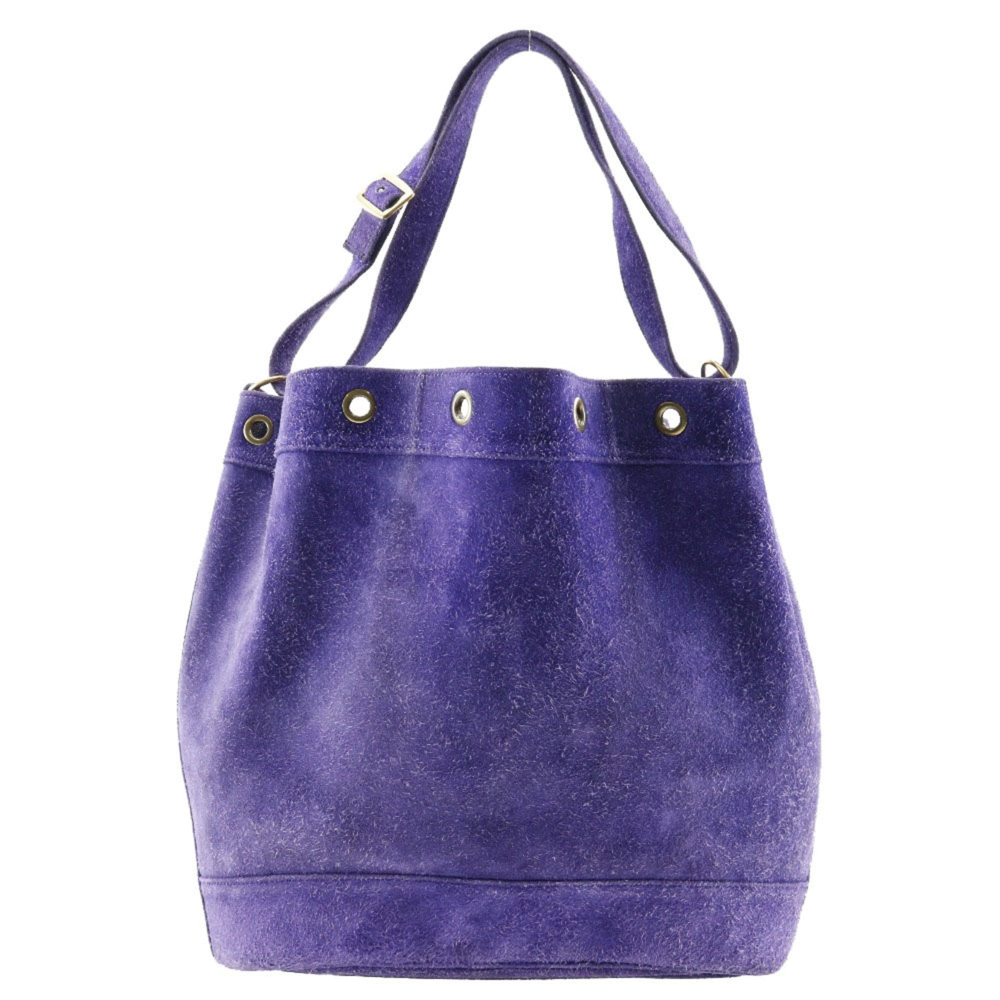 Hermes Shoulder Bag Suede Purple