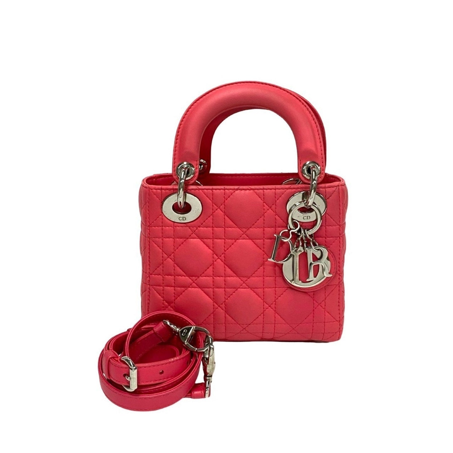 Dior Handbag Christian Shoulder Bag 14 Leather Pink
