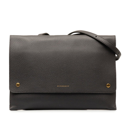Burberry Shoulder Bag Leather Black Shoulder Bag 35
