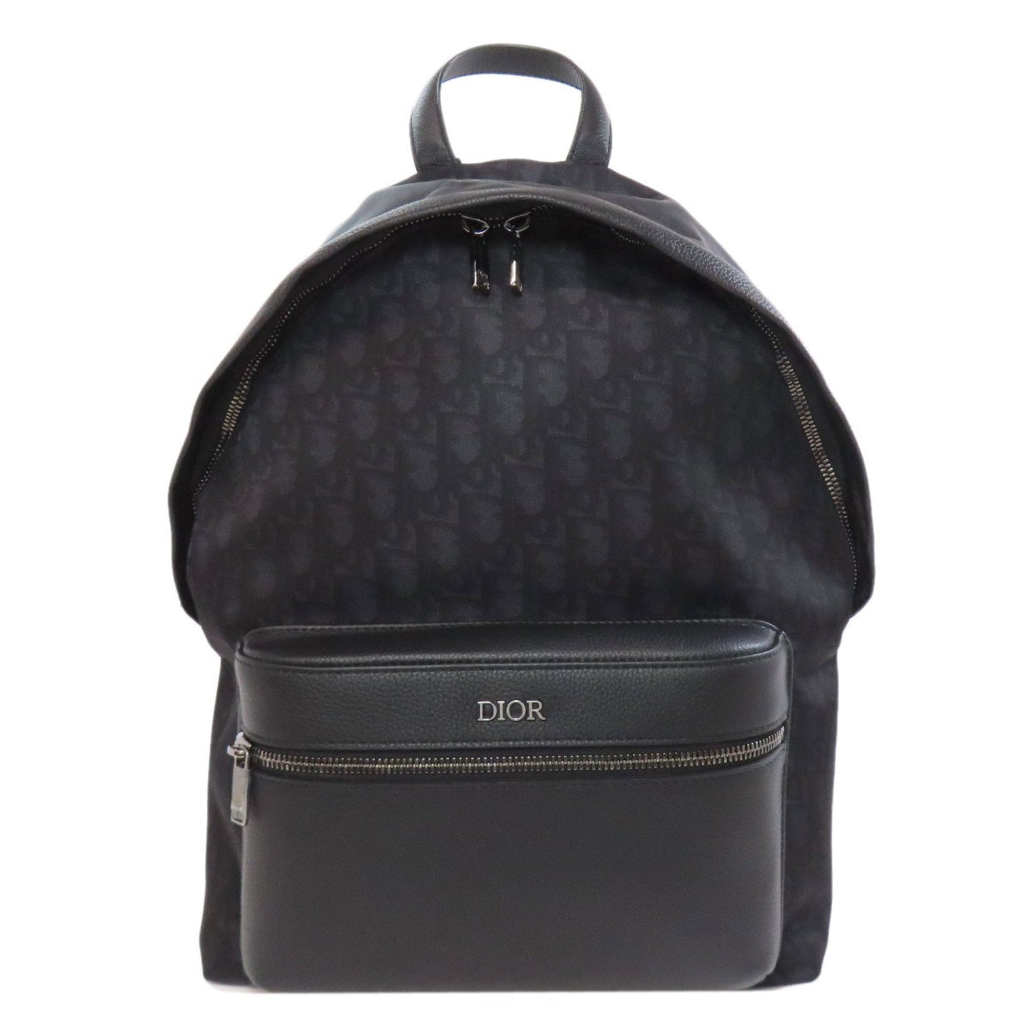 Dior Handbag Christian Backpack Nylon Black