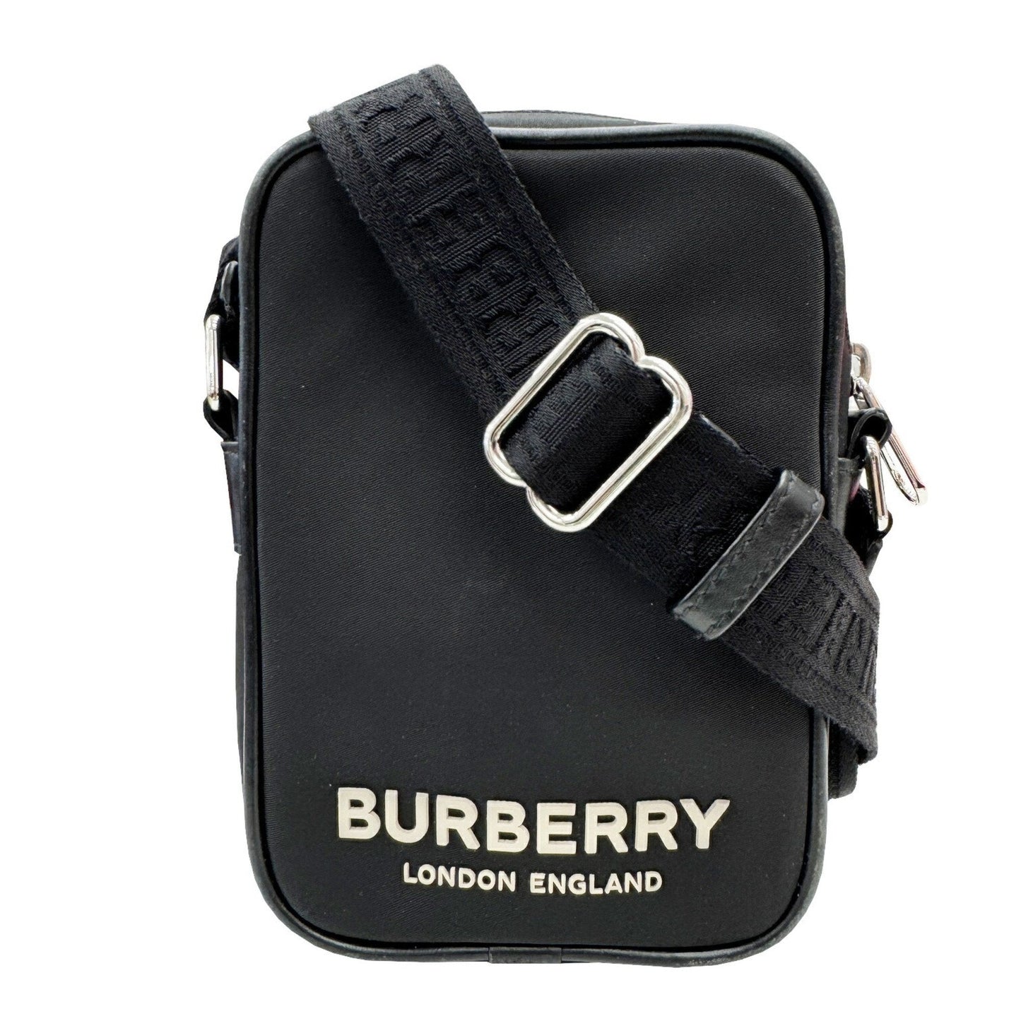 Burberry Shoulder Bag Nylon Black