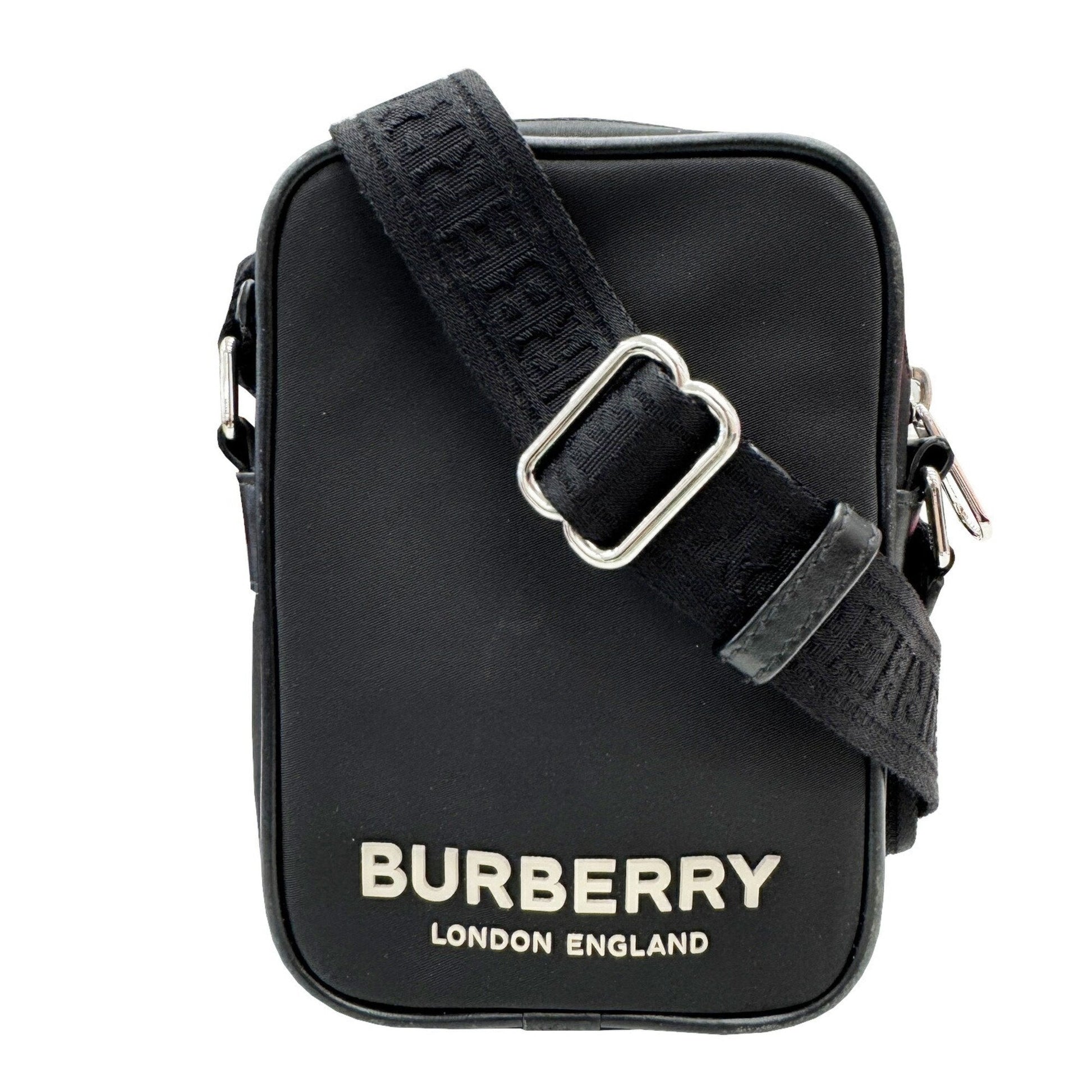 Burberry Shoulder Bag Nylon Black