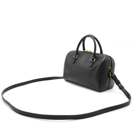 YSL Saint Laurent Shoulder Bag Leather Leather Black 330958