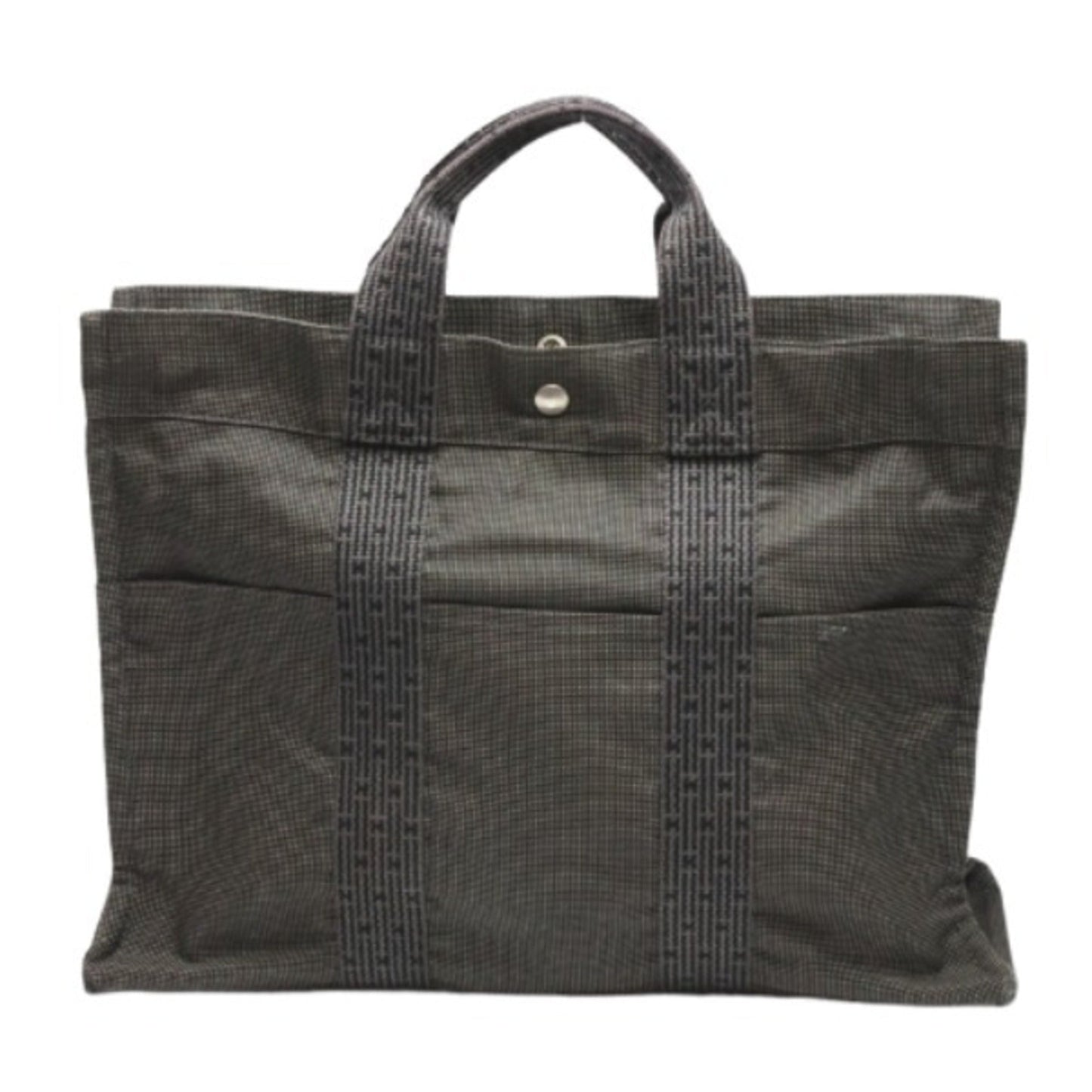 Hermes Tote Bag Canvas Gray Tote Bag 23
