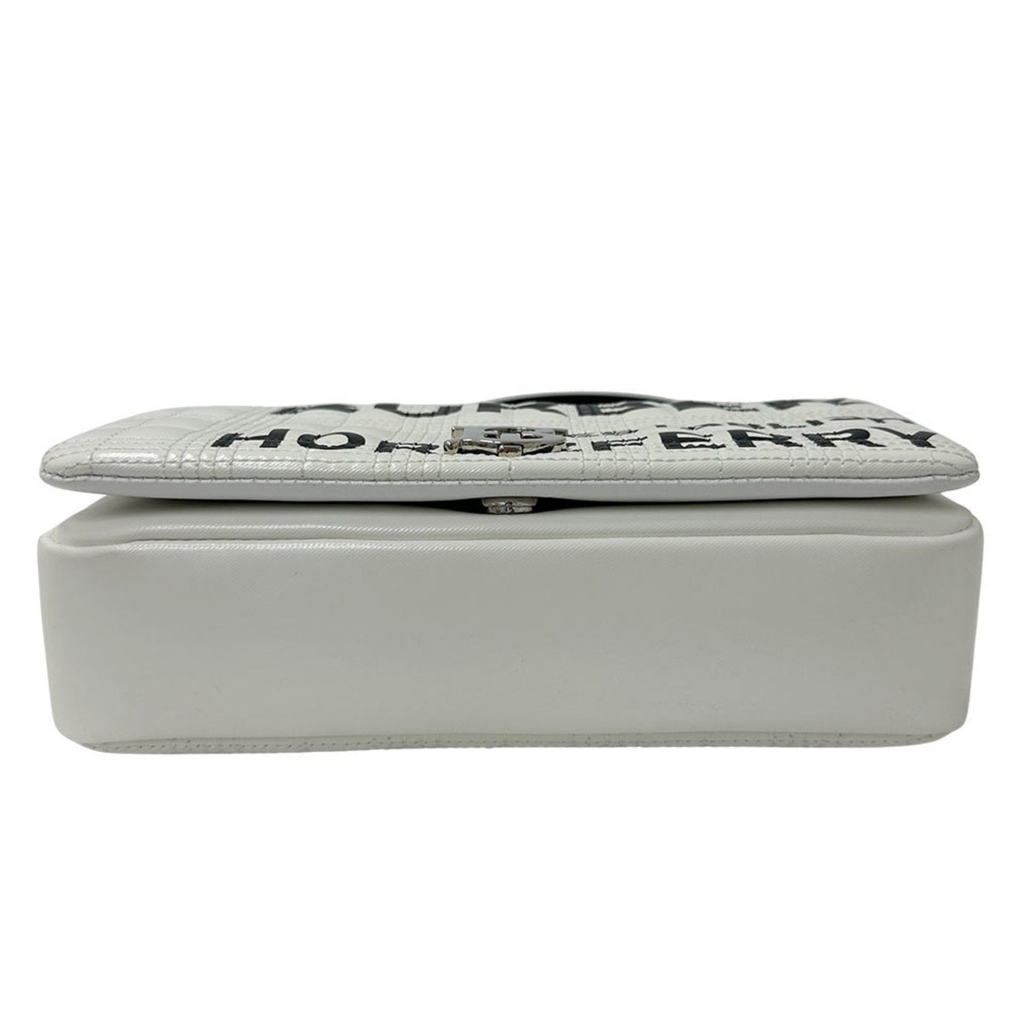 Burberry Pvc Shoulder Bag Leather White