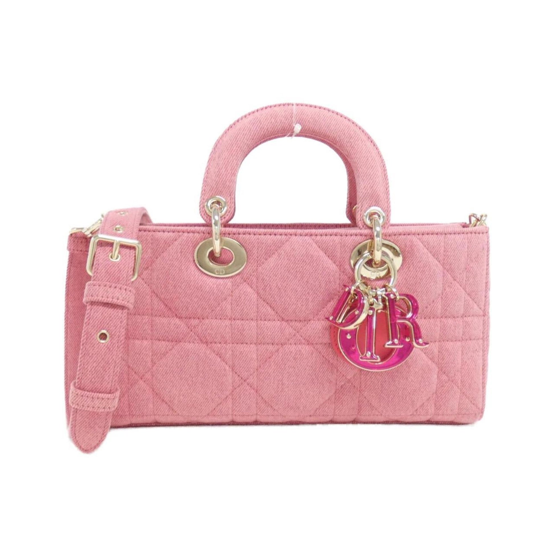 Dior Handbag Christian Denim Pink