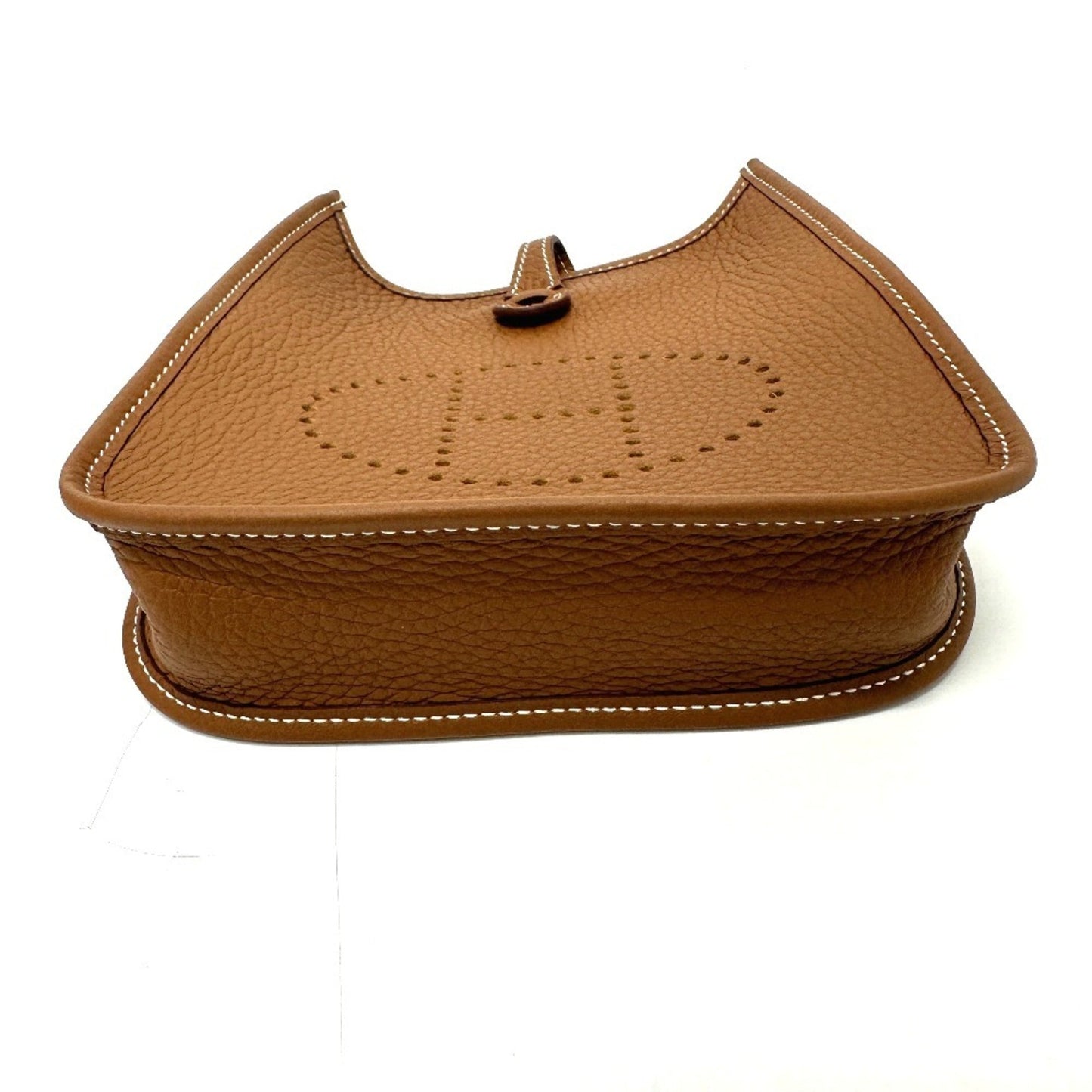 Hermes Evelyne Taurillon Clemence Shoulder Bag Leather Gold