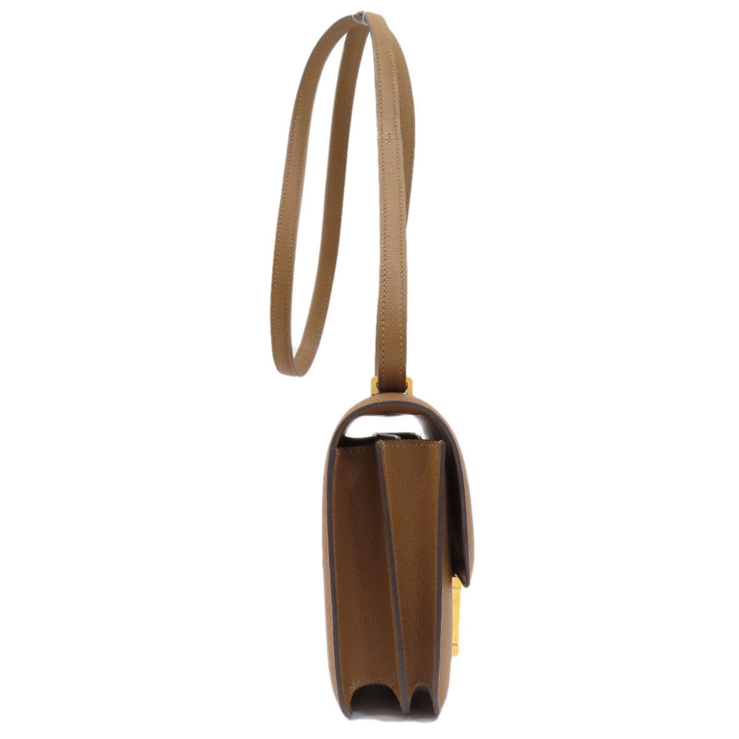 Hermes Constance Epsom Shoulder Bag Leather Brown