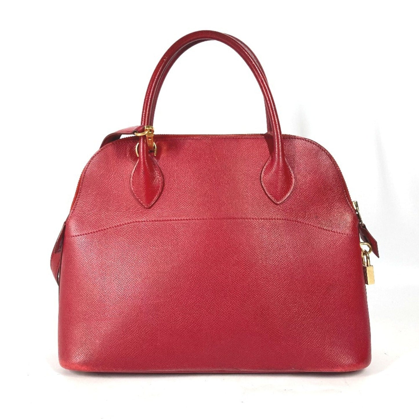 Hermes Color Courchevel Handbag Shoulder Bag Tote Bag Leather Red