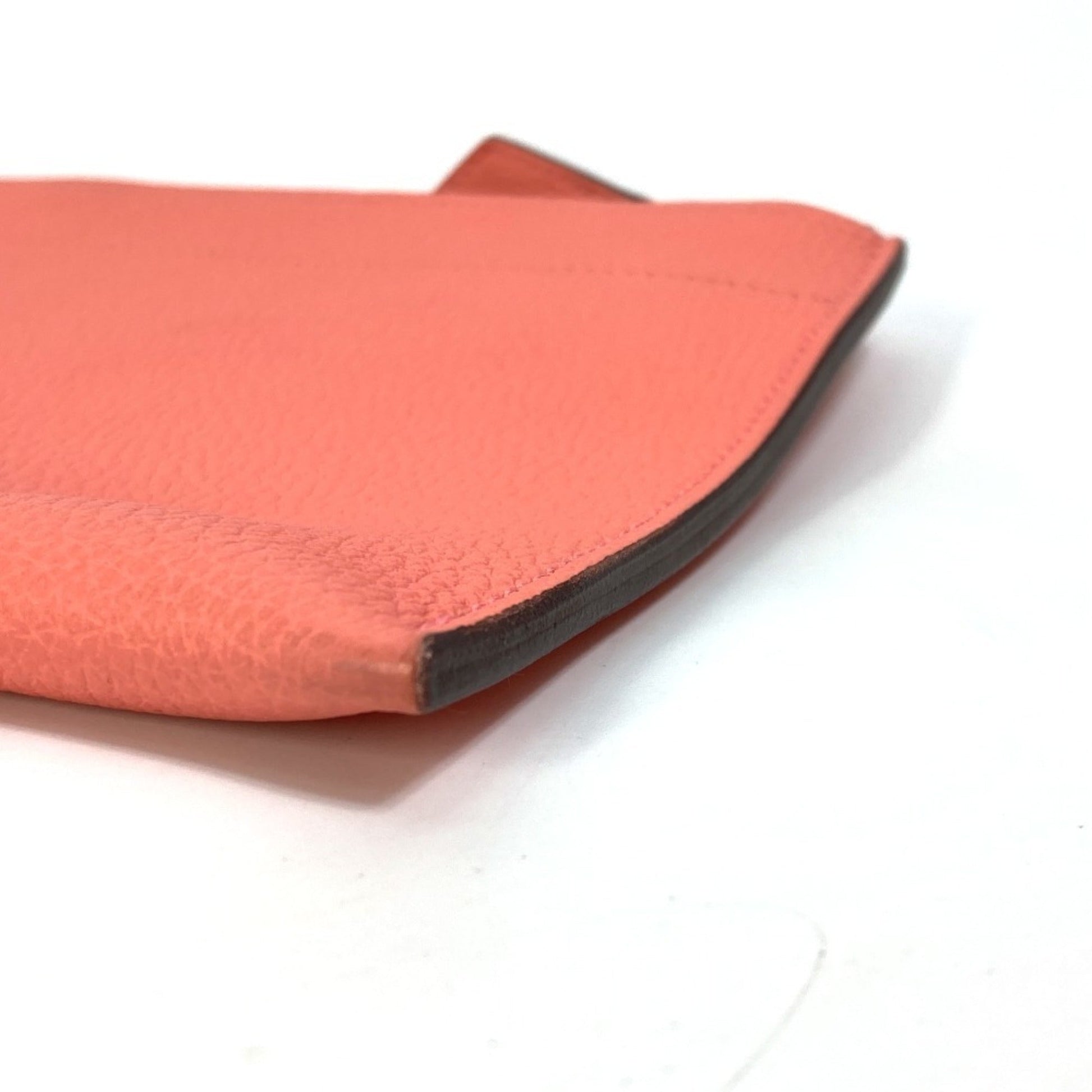 Hermes Togo Clutch Bag Pouch Leather Pink