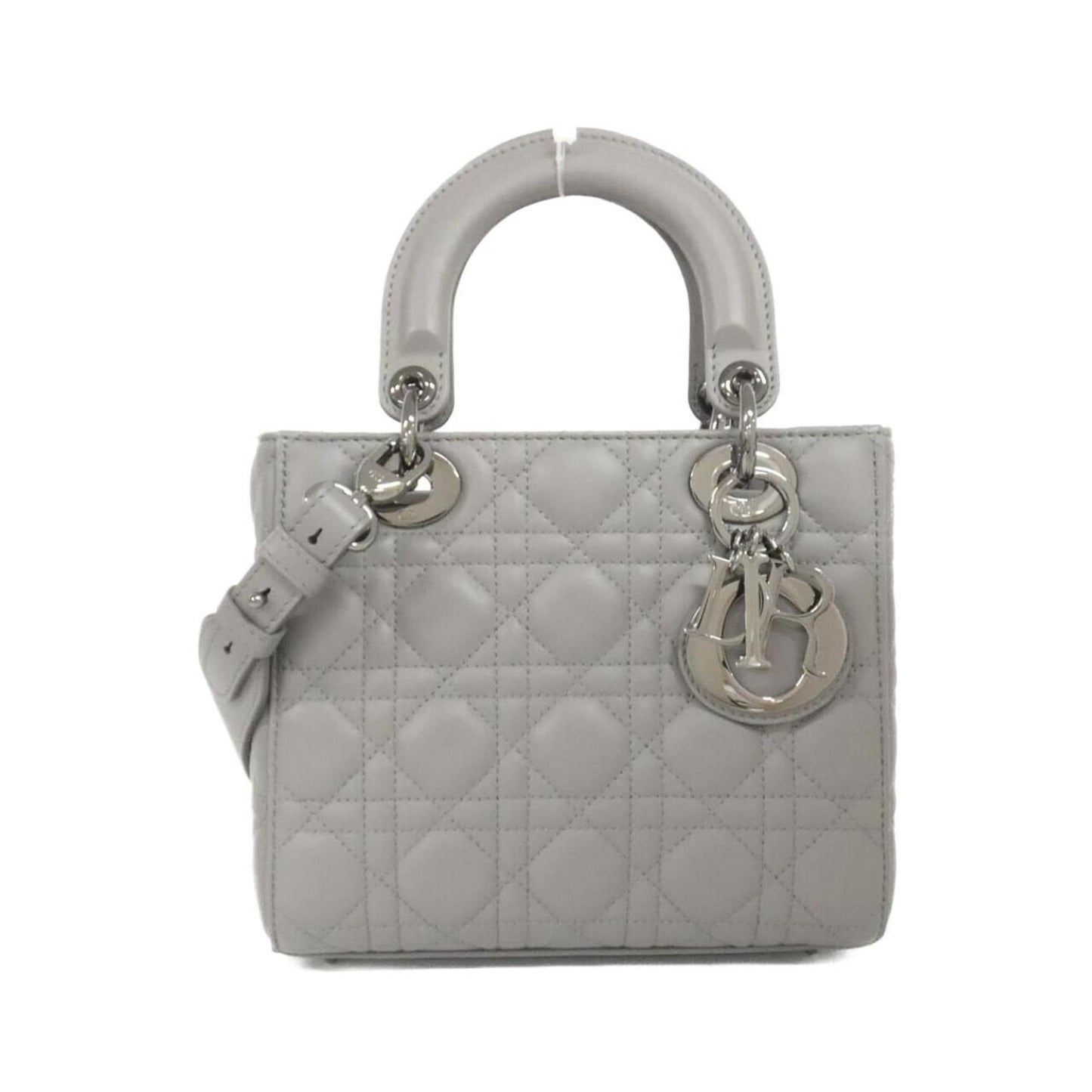 Dior Handbag Christian Leather Gray