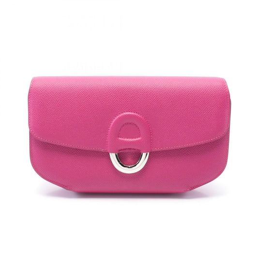 Hermes Epsom Clutch Bag Leather Pink