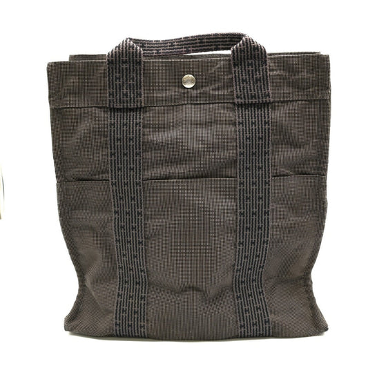 Hermes Backpack Canvas Nylon Gray