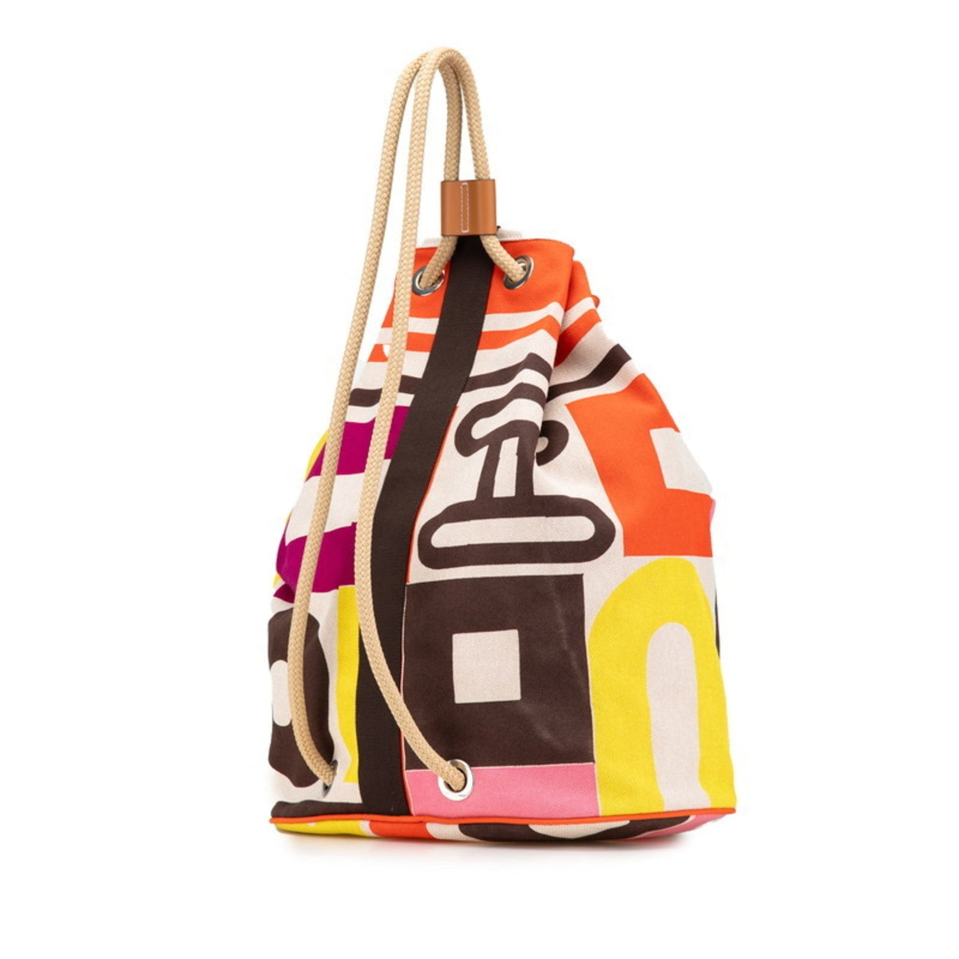 Hermes Multi Color Vermilion Shoulder Bag Canvas