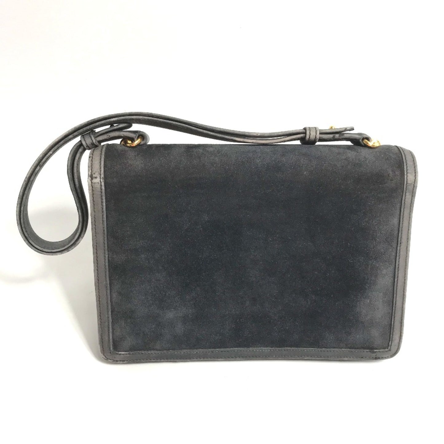 Hermes Shoulder Bag Leather Gray