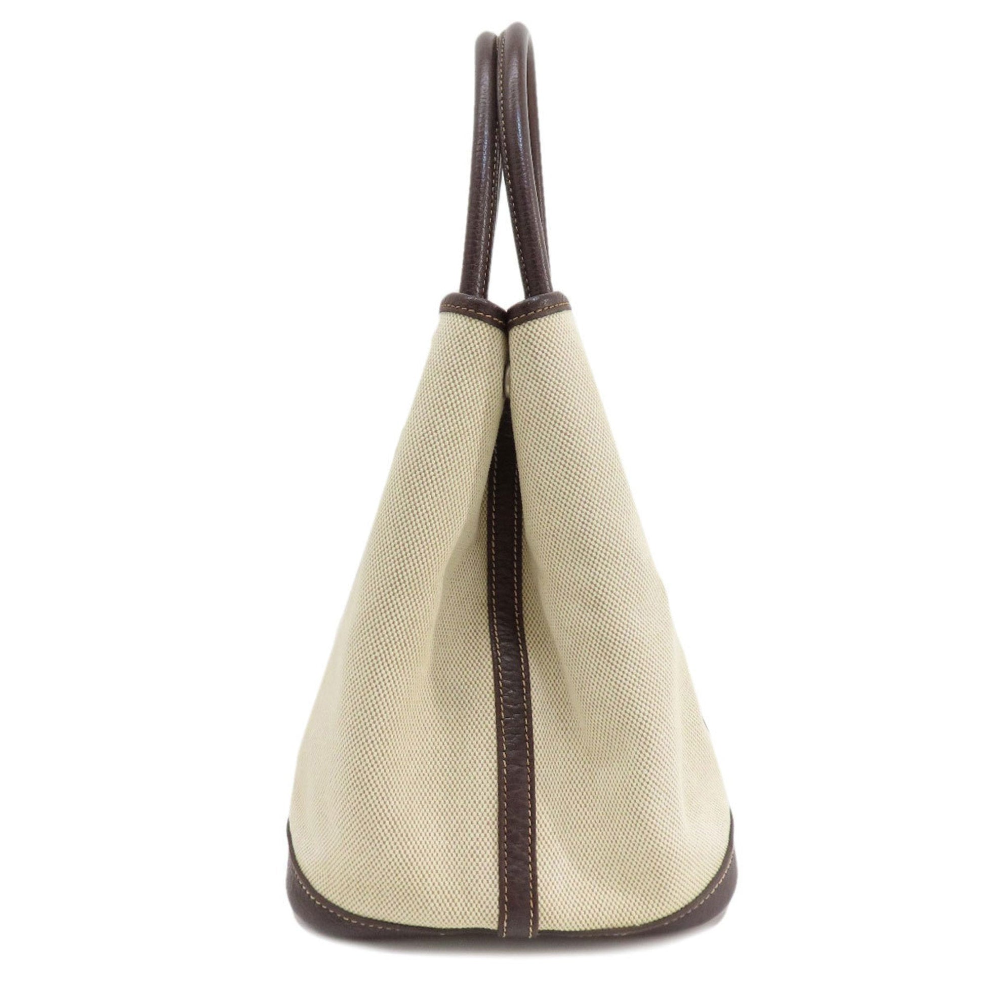 Hermes Marron Toile Tote Bag