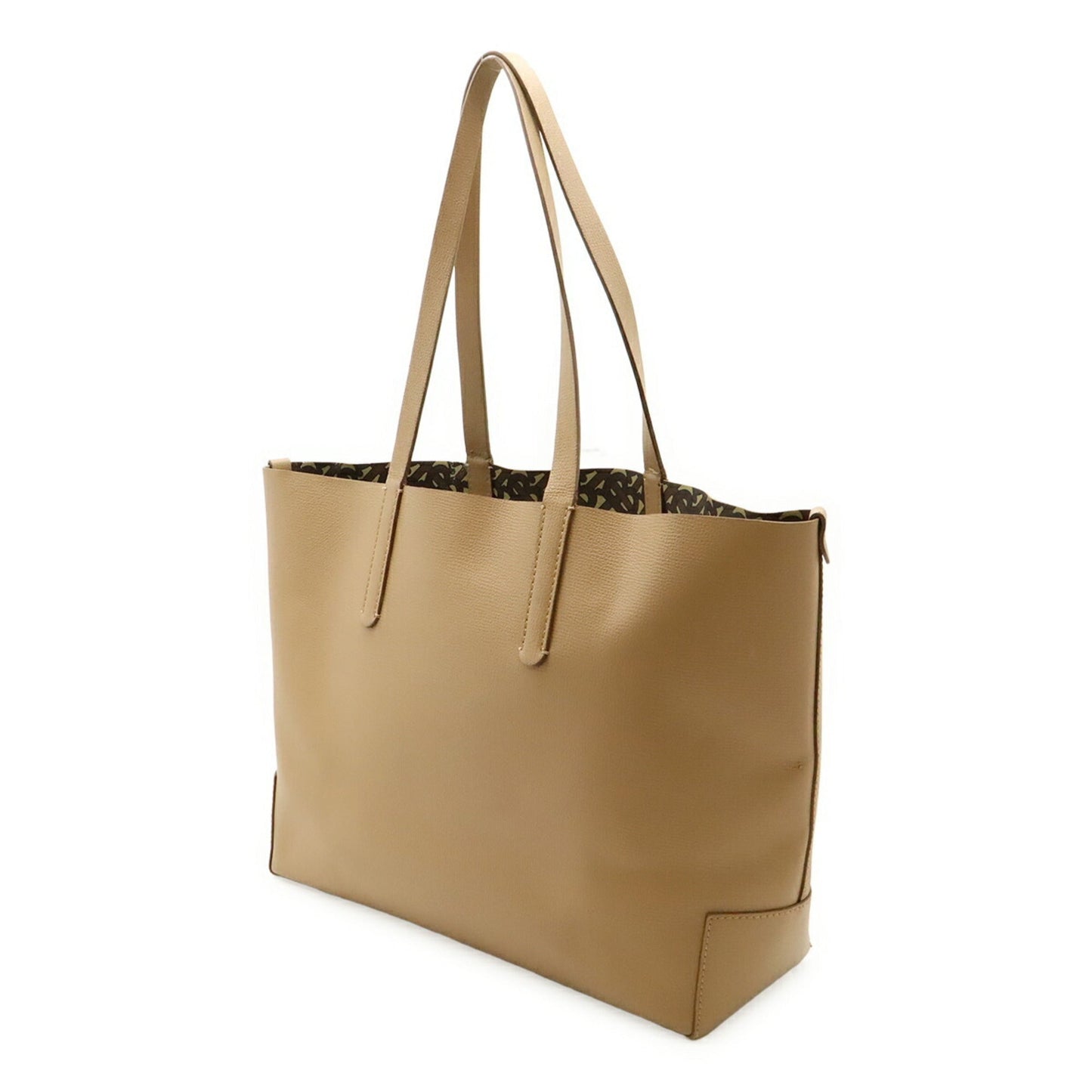 Burberry Shoulder Bag Tote Bag Leather Beige