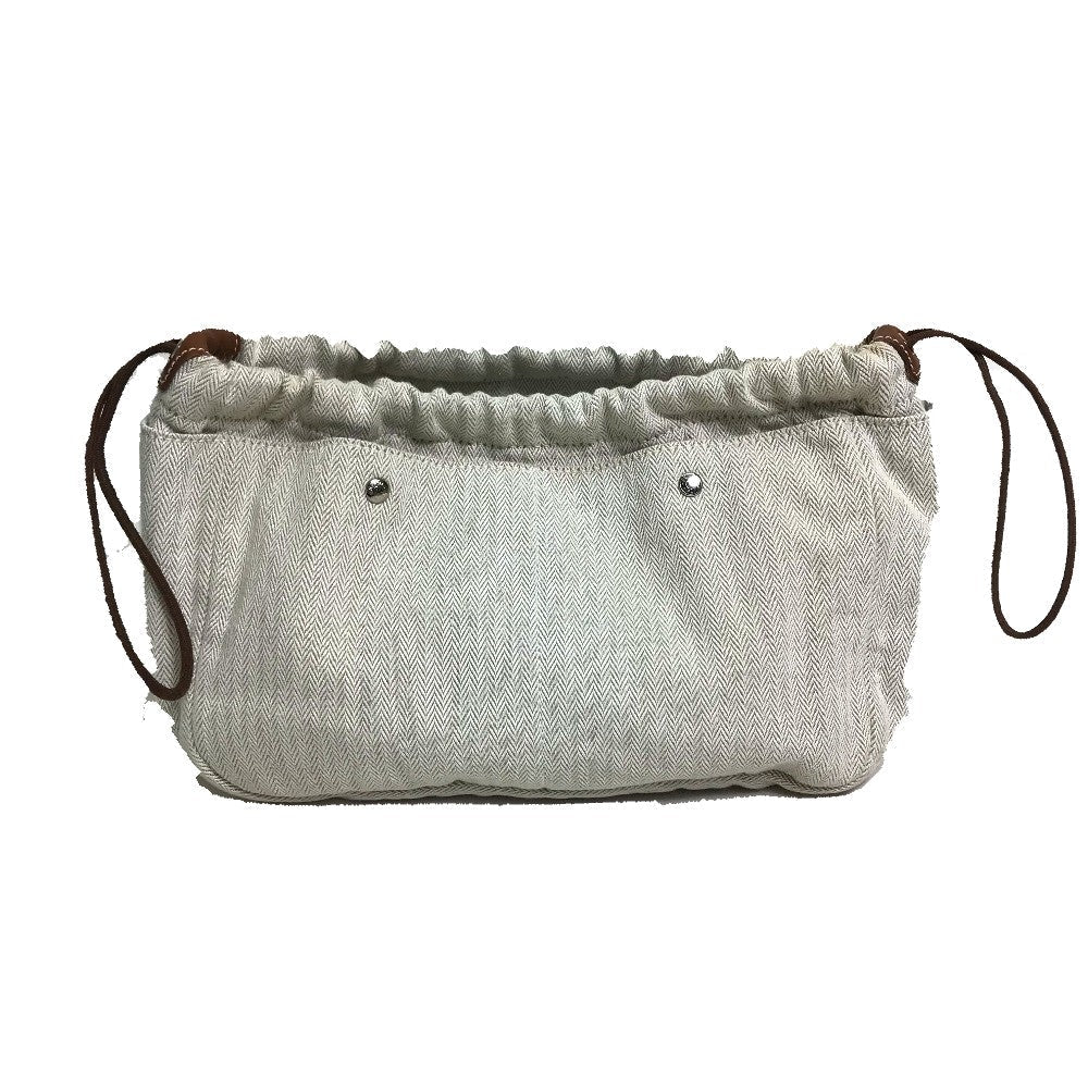 Pouch Towal Chevron Type Foolby Women Handbag Beige Travel Bag