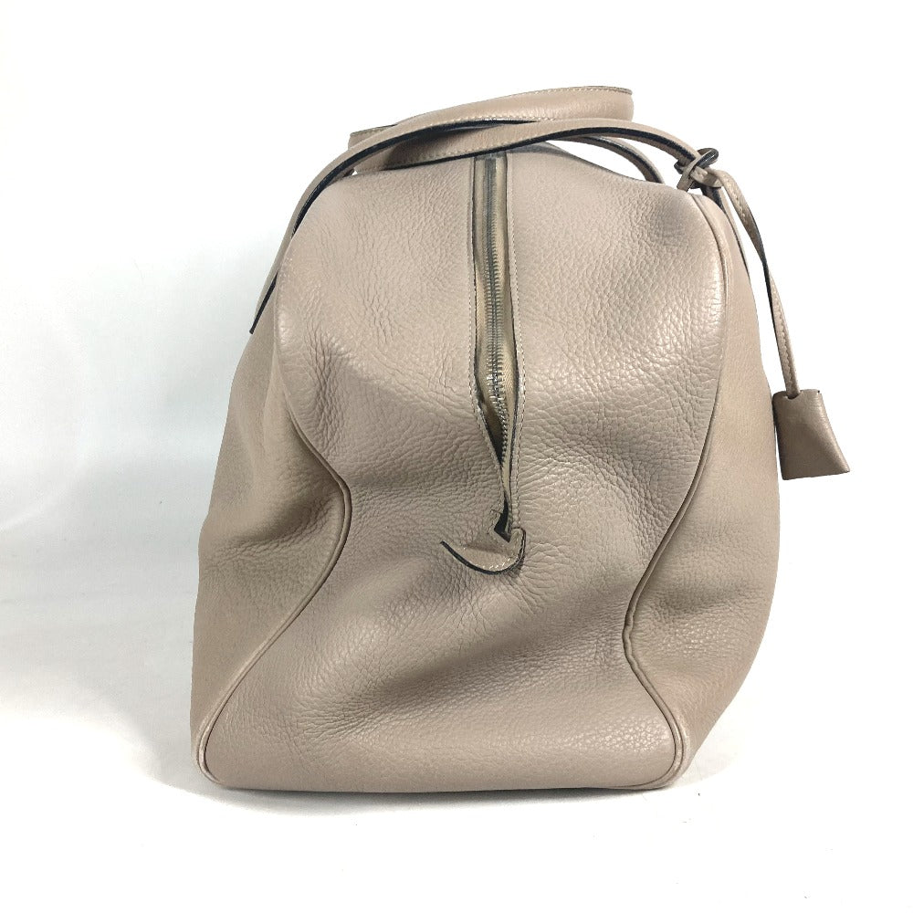 Hermes Boston Duffel Bag Taurillon Clemence Victoria Unisex Unisex Beige Travel Bag