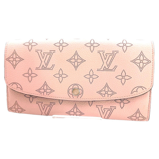 Louis Vuitton Long Purse M60145 Mahina Magnolia Monogram Wallet Case