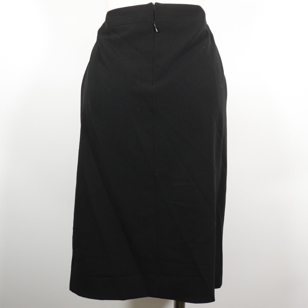 Chanel Wool Skirt Black