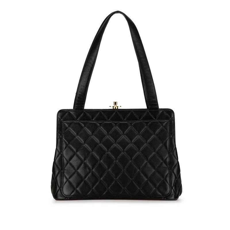 Coco Mark Matelasse Caviar Skin Tote Bag Signature