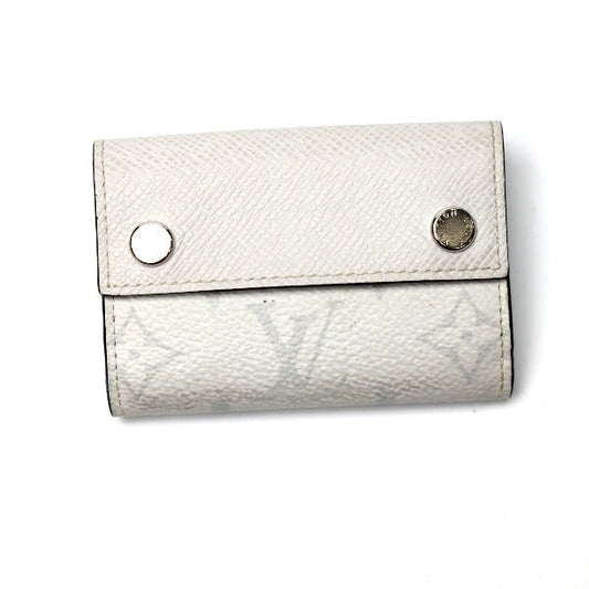 Louis Vuitton Tri-fold M67621 Taiga Bron Discovery Leather Wallet Case