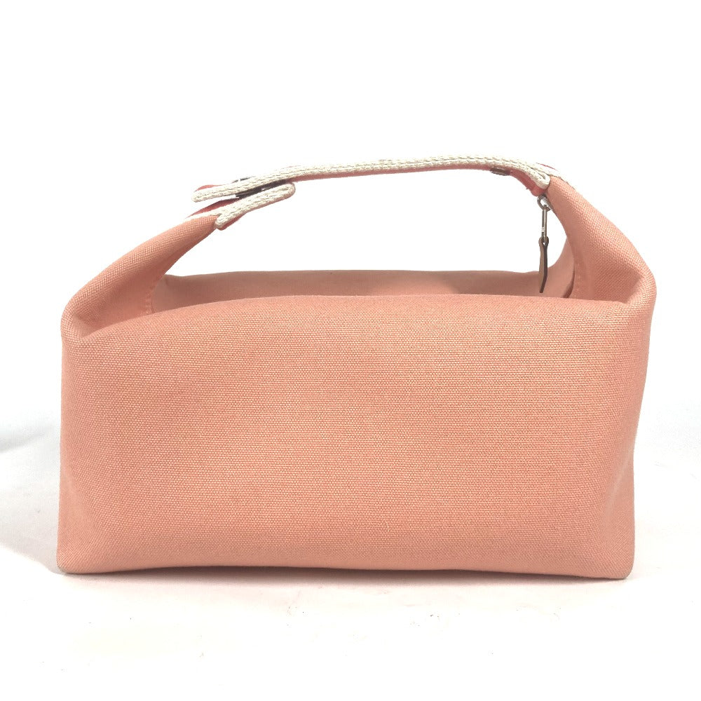 Hermes Handbag Bride Ablack Gm Women Canvas Pink Travel Bag