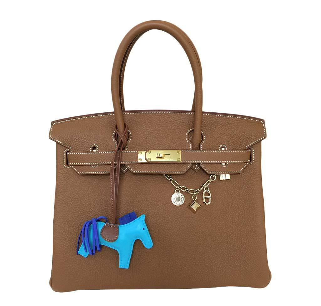 Hermes Birkin Bag Togo Leather Gold Travel Bag Ghw 1
