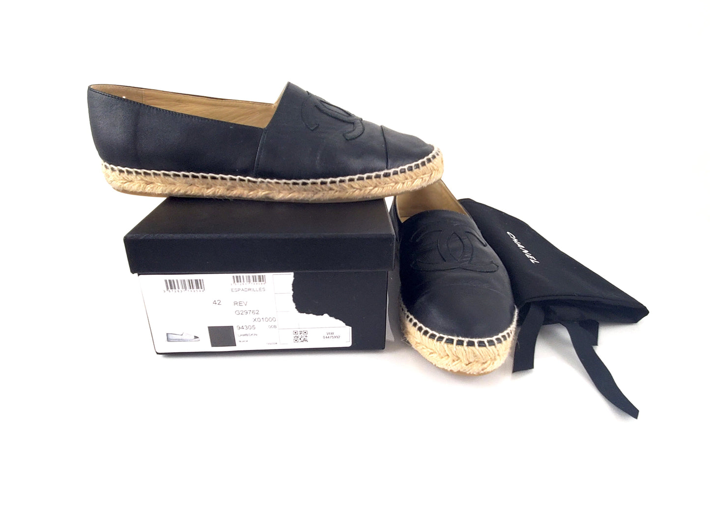 Chanel Leather Espadrilles 42 Accessory