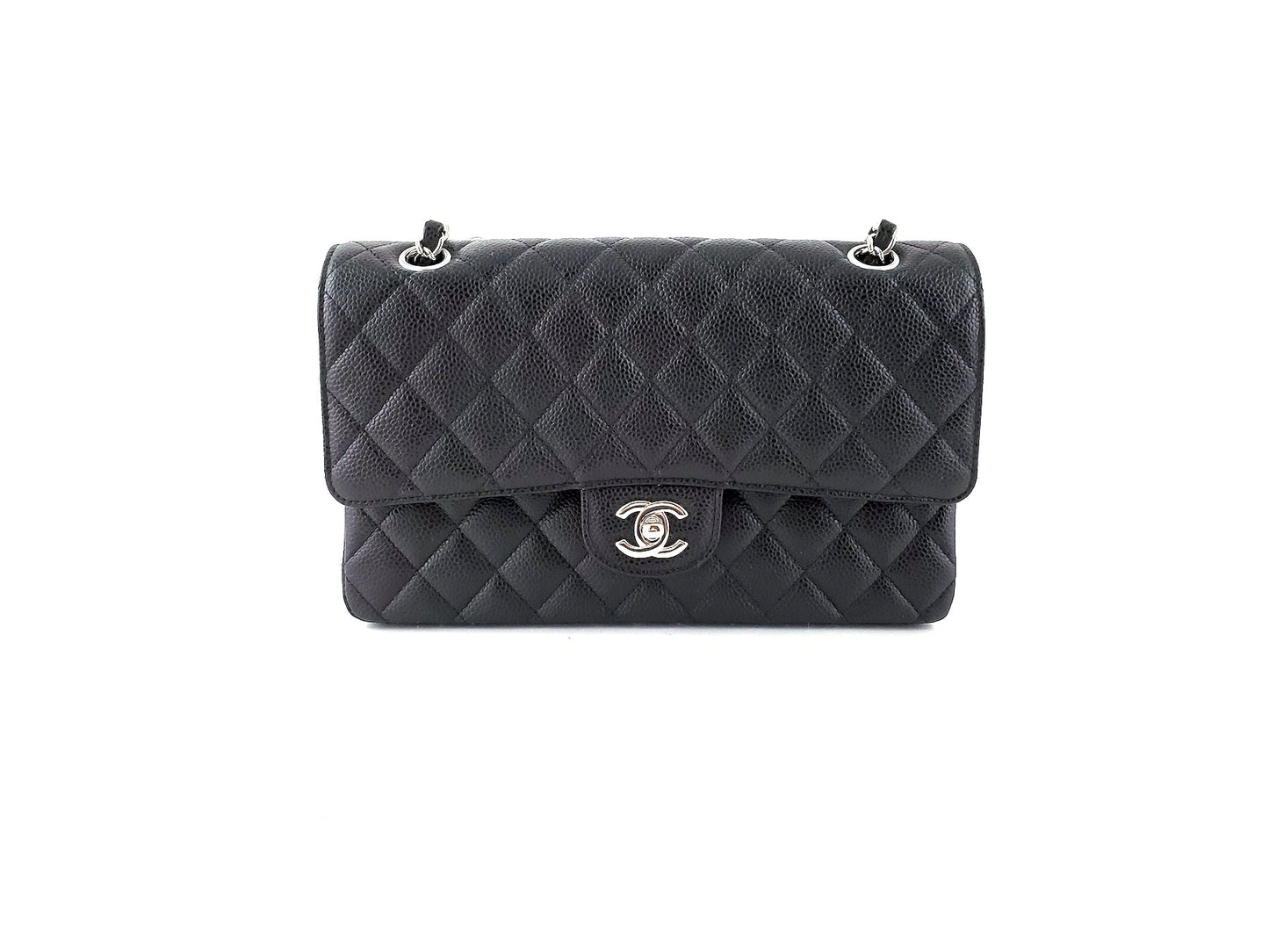 Chanel 2018 Classic Medium Double Flap Caviar Accessory