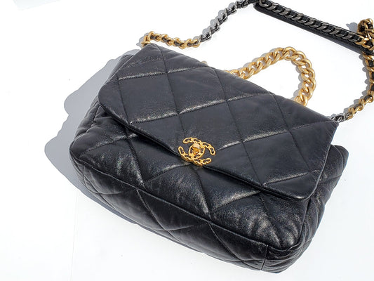Chanel 19 Maxi Goatskin Quilted 2020 Chain Shoulder Bag