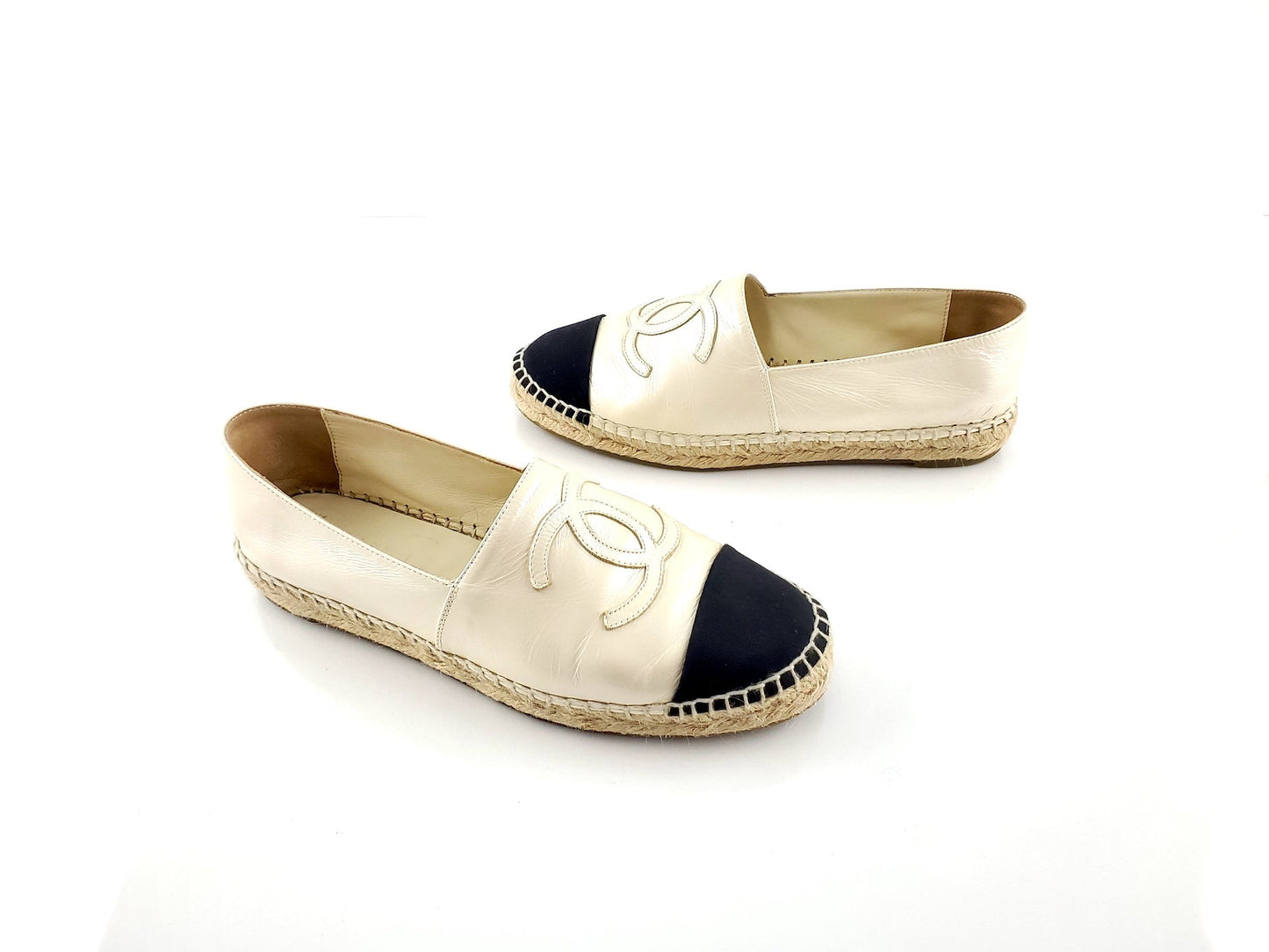 Chanel Lambskin CC Espadrilles 38 Accessory