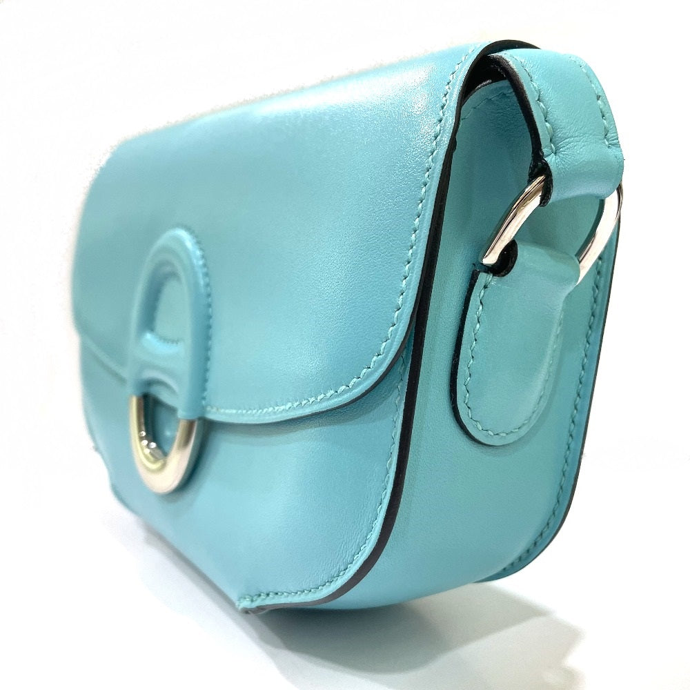 Hermes Shoulder Bag Taderakto Shell Schmidy 2Way Handbag Mens Blue Mini
