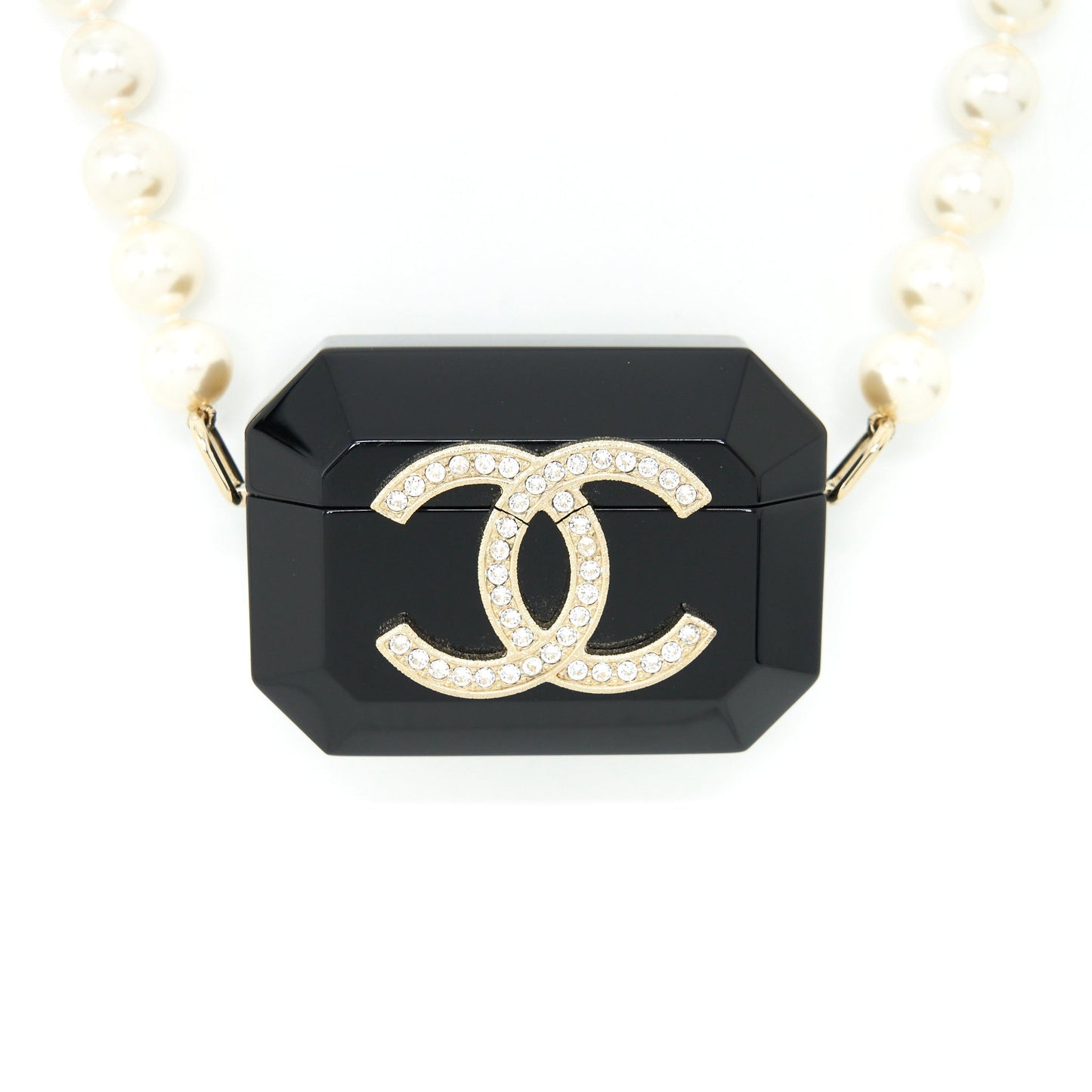 Chanel AirPods Pearl LGHW Black Handbag