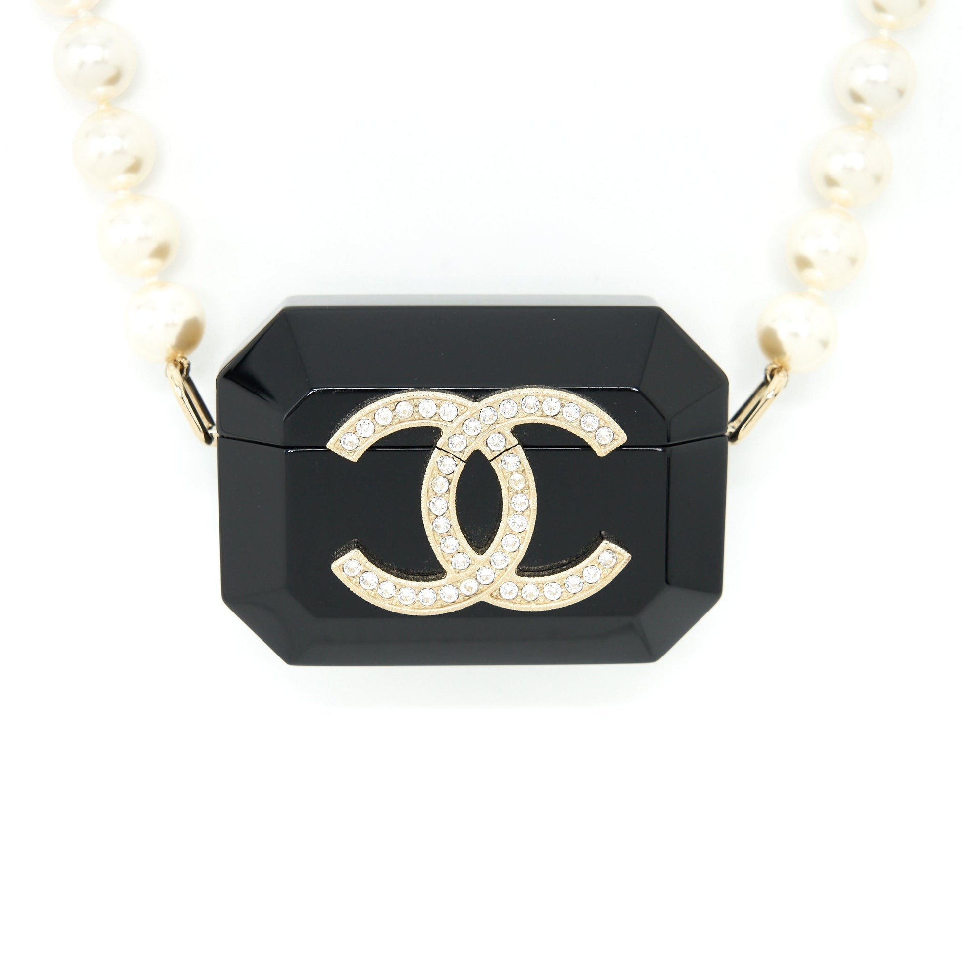 Chanel AirPods Pearl LGHW Black Handbag