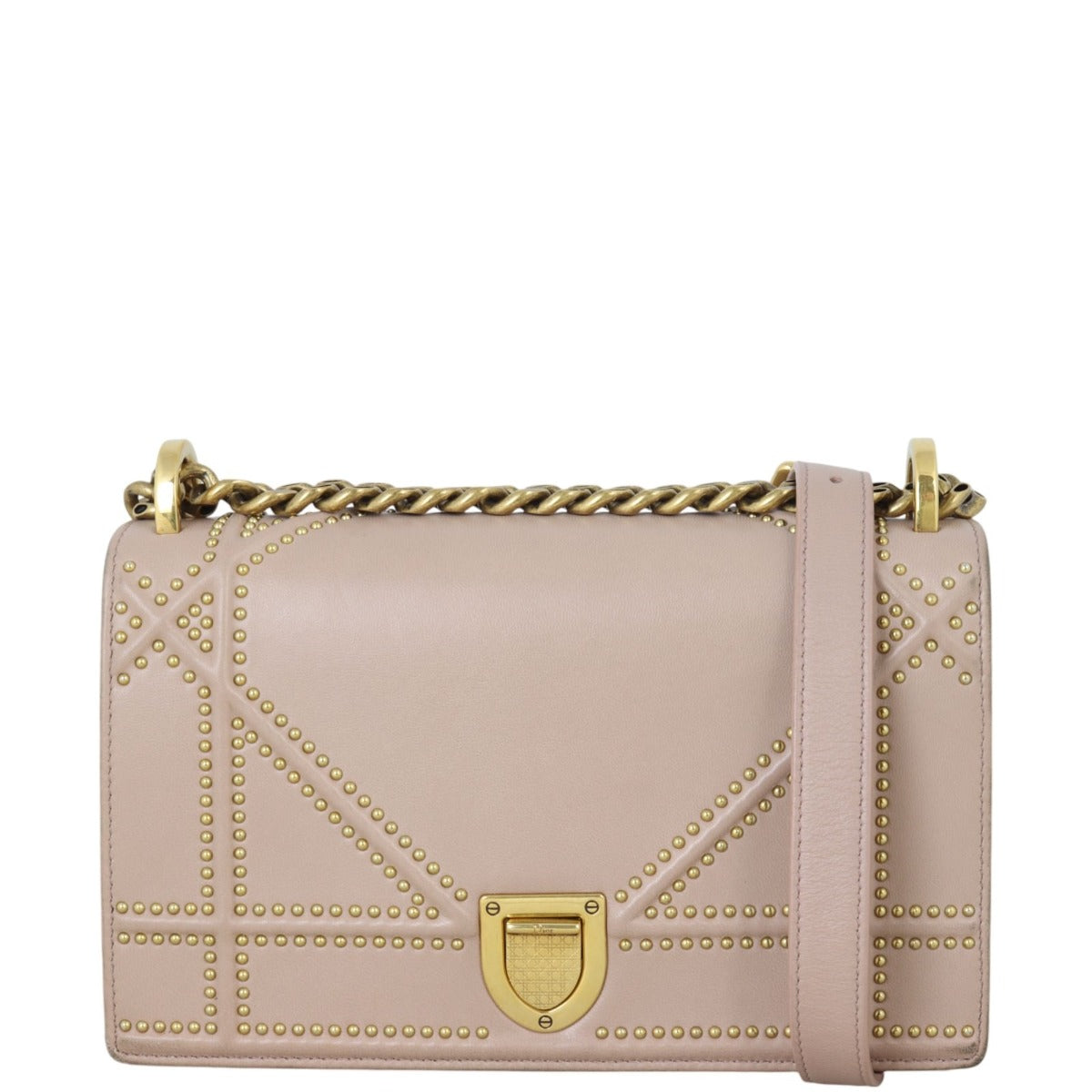 Dior ama Studded Handbag Small Travel Bag
