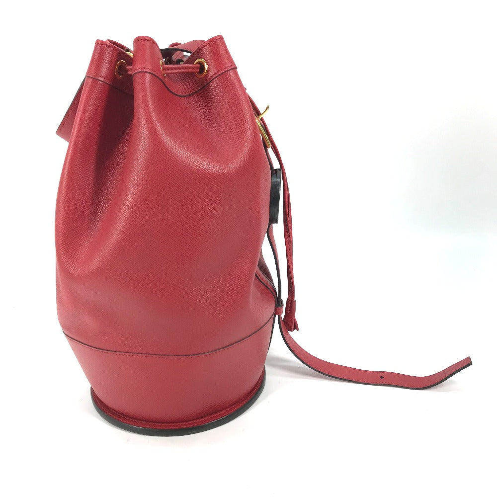 Hermes Shoulder Bag Courchevel Shoulder Bag Drawstring Bag Standy Red